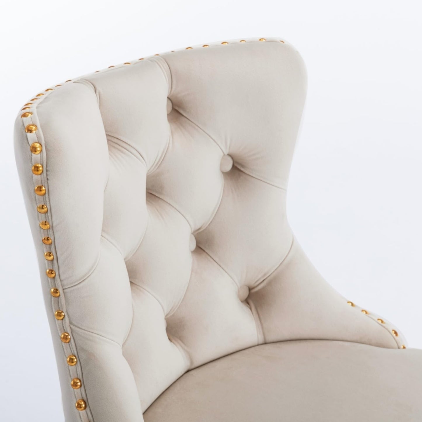 KELESY Golden Swivel Velvet Barstools Adjusatble Seat Height from 25-33 Inch,Modern Upholstered Bar Stools with Backs Comfortable Tufted for Home Pub and Kitchen Island,Set of 2