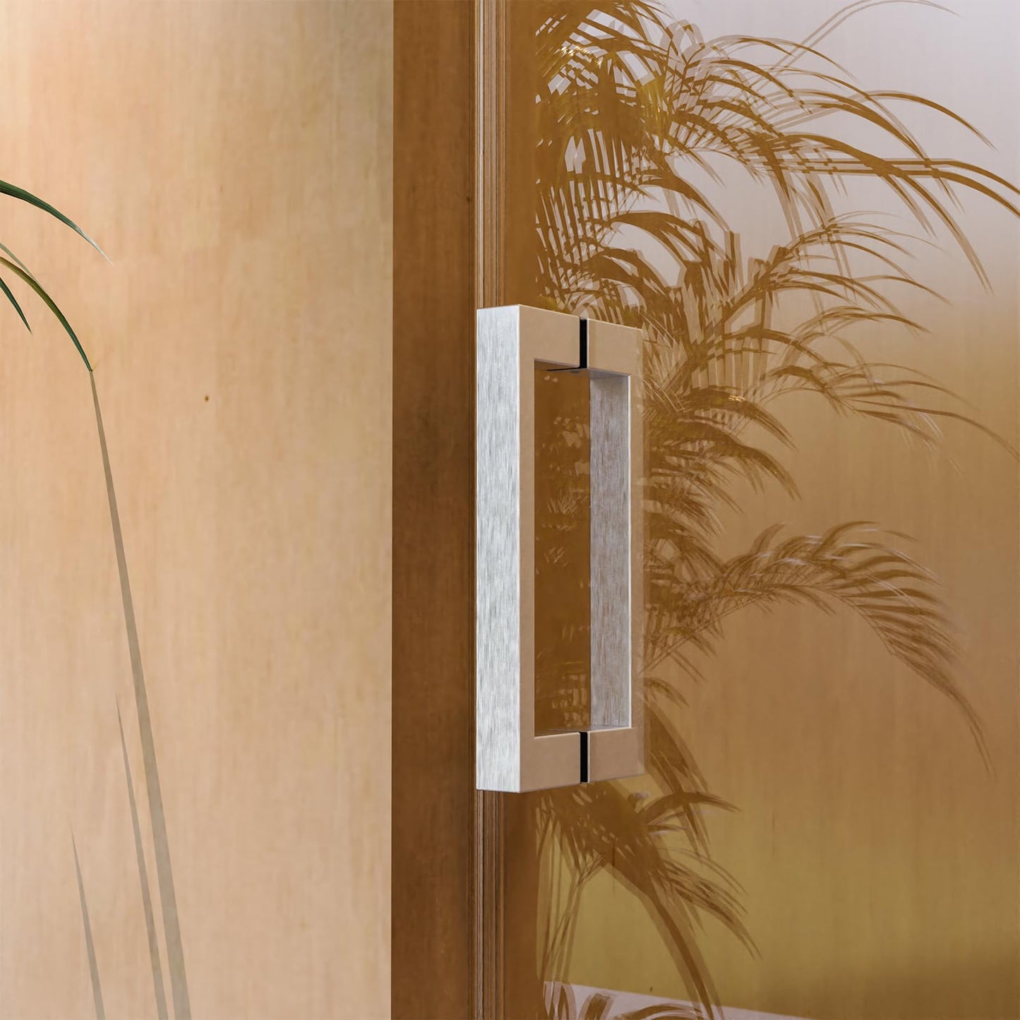 Frameless Sliding Glass Shower Door–68-72" W * 76" H Adjustable Width Shower Door–Shower Door with Buffer and 3/8" 10mm Thick SGCC Tempered Glass Door,Reversible Installation,Brushed Nickel