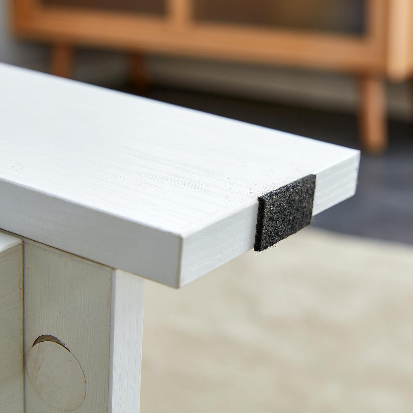 KELESY Modern White Coffee Table | Double-Layered MDF Center Table for Living Room, Bedroom & Study | Rustic, Farmhouse & Industrial Styles | 10-15 Minute Assembly