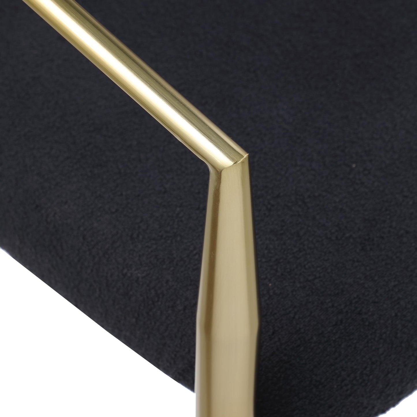 KELESY Dining Chairs Set of 2, Mid-Century Modern Dining Chairs, Kitchen Dining Room Chairs, Round Boucle Backrest Sherpa Dining Chair with Black Metal Legs