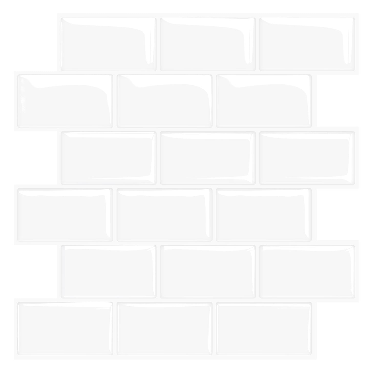 ELEGAHOUSE Self-Adhesive Wall Tiles Artistic Tiles 11.8 * 11.8 inch - 10 PCS