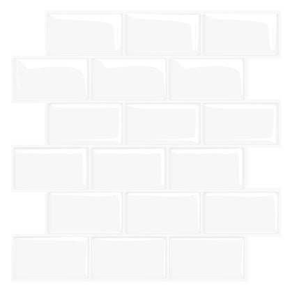 ELEGAHOUSE Self-Adhesive Wall Tiles Artistic Tiles 11.8 * 11.8 inch - 10 PCS