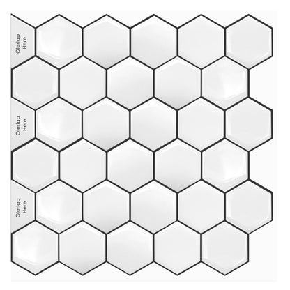 ELEGAHOUSE Self-Adhesive Wall Tiles Artistic Tiles 12 * 12 inch - 10 PCS