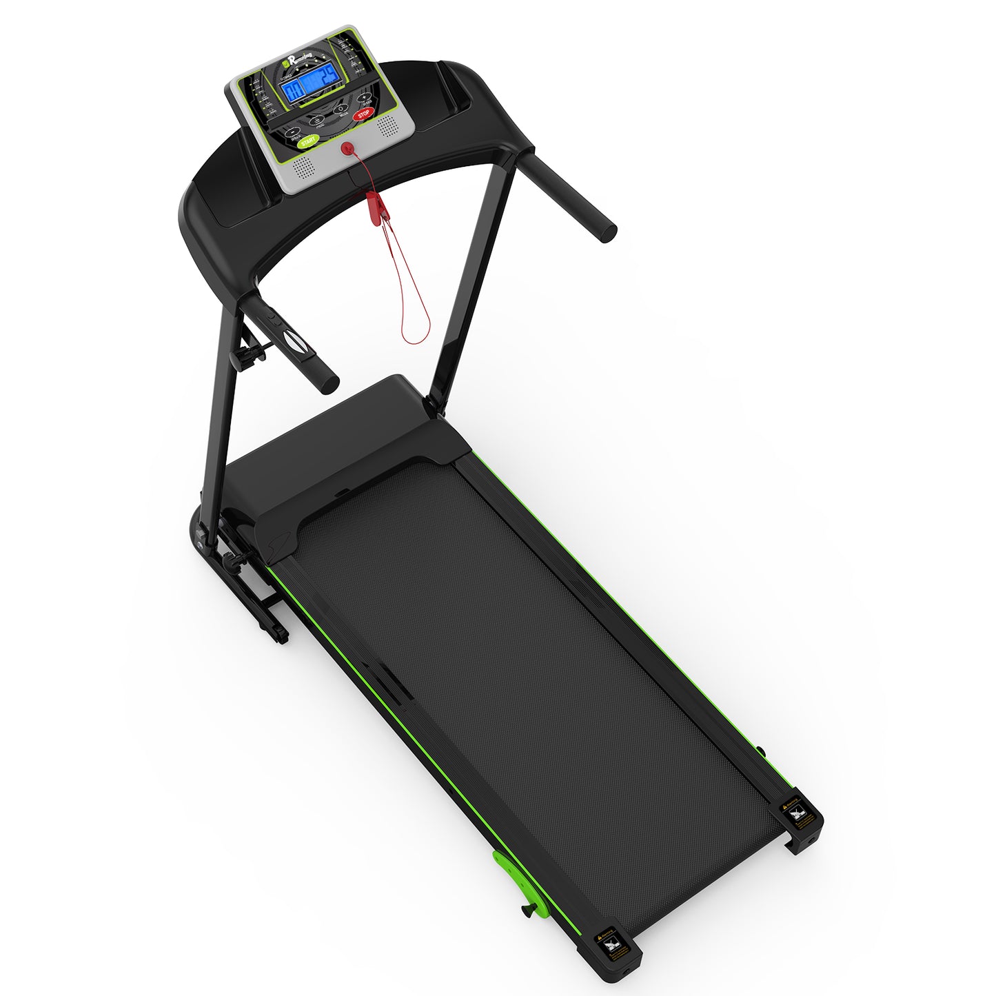 Folding Treadmill with Incline 2.5HP 12KM/H Electric Treadmill for Home Foldable, Bluetooth Music Cup Holder Heart Rate Sensor Walking Running Machine for Indoor Home Gym Exercise Fitness