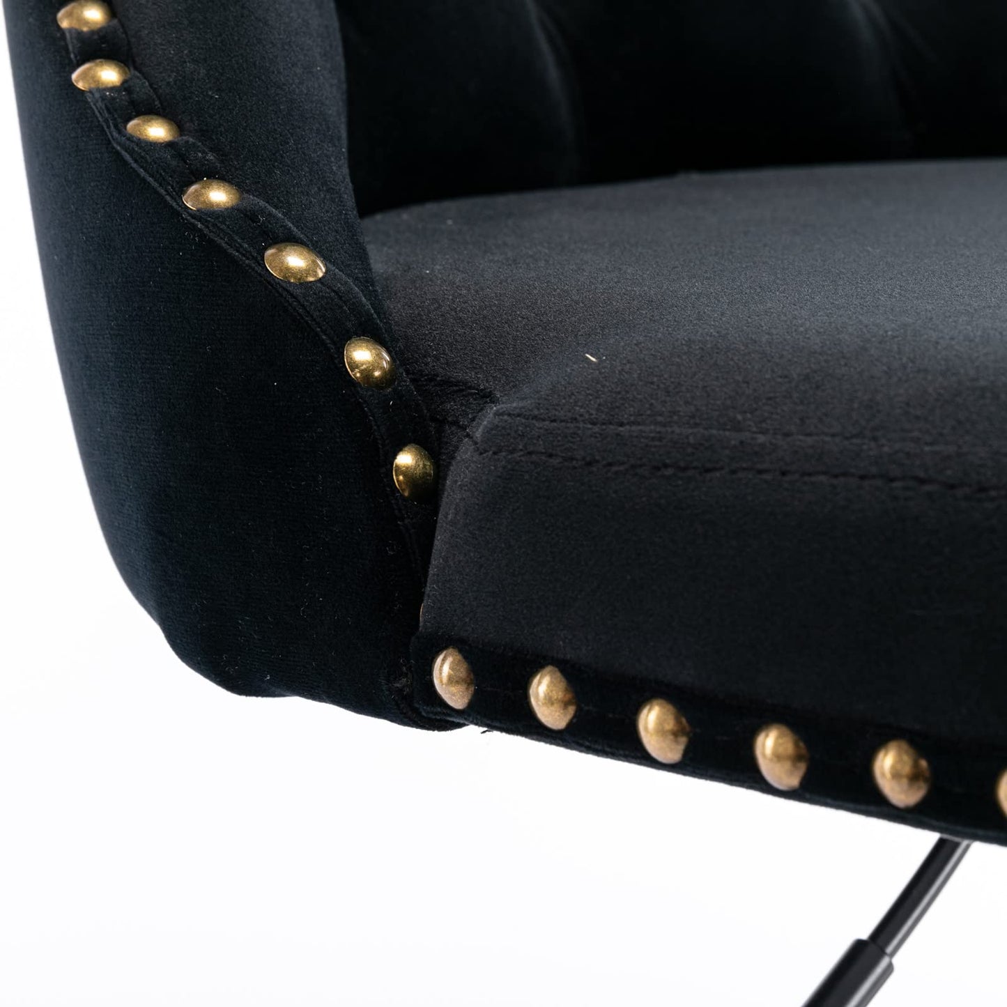 KELESY Swivel Velvet Barstools Adjusatble Seat Height from 25-33 Inch,17.7 Inch Base, Modern Upholstered Bar Stools with Backs Comfortable Tufted for Home Pub and Kitchen Island,Set of 2