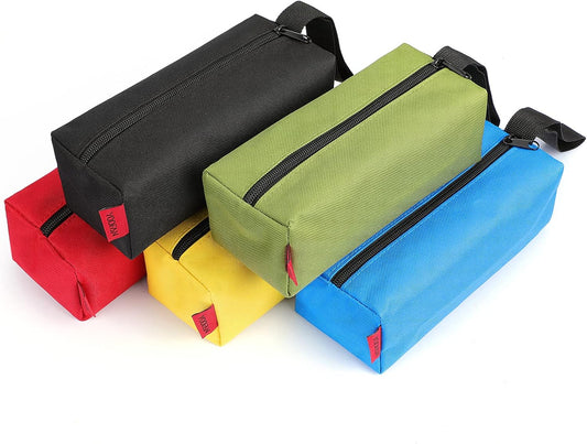 YOOFAN Small Tool Bags – Heavy Duty 1680D Waterproof Fabric Tool Pouch, 5-Packs