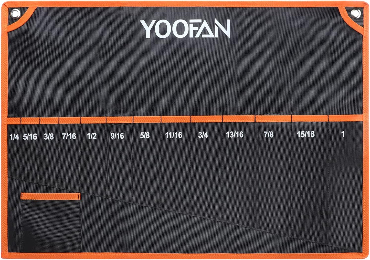 YOOFAN Wrench Roll Up Pouch – Wrench Organizer Bag with Handle, Wrench Holder for Hanging