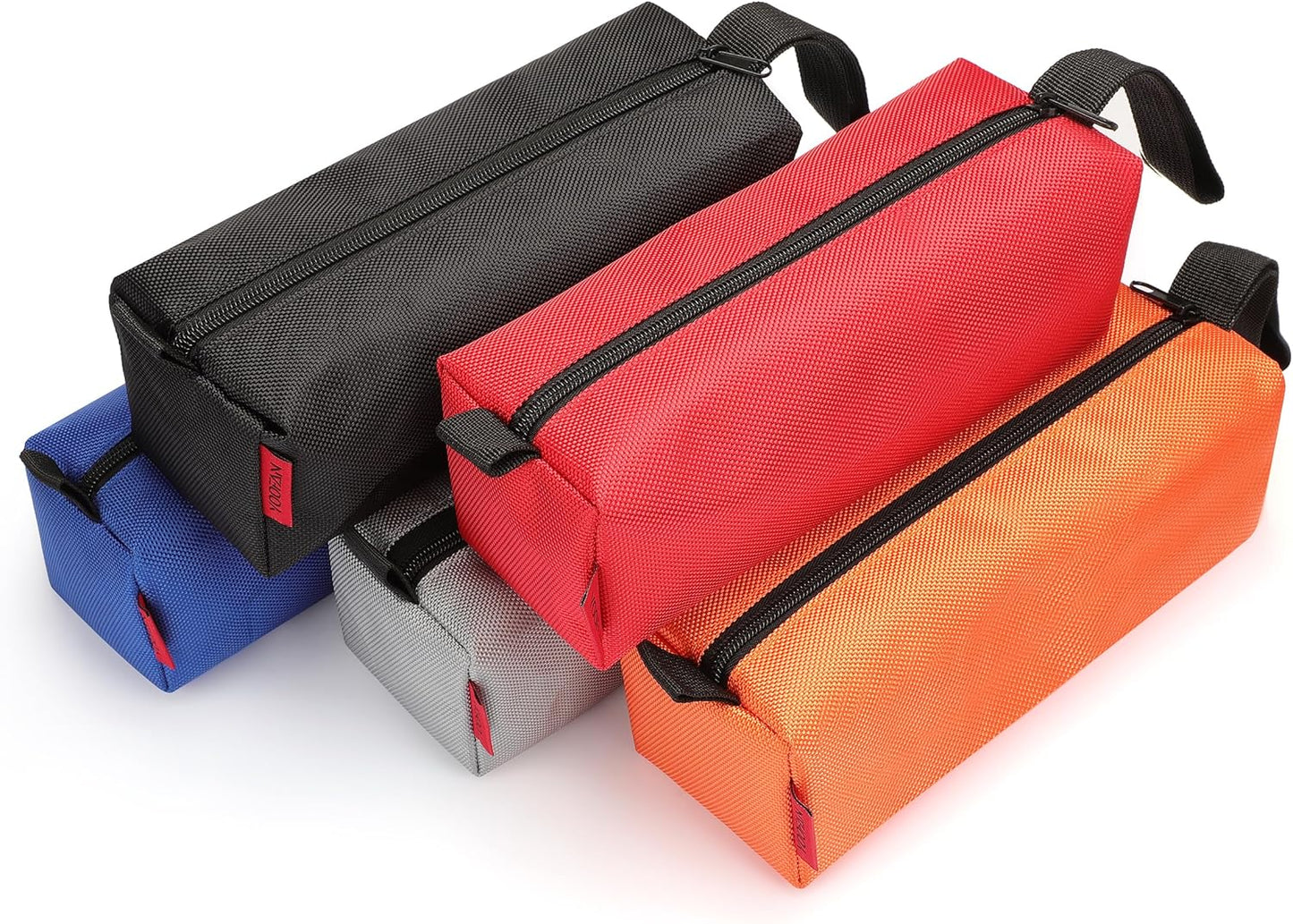 YOOFAN Tool Bags - 5 Packs of Heavy Duty Tool Pouches with Zipper, Made with 1680D Oxford Fabric and Waterproof Coating