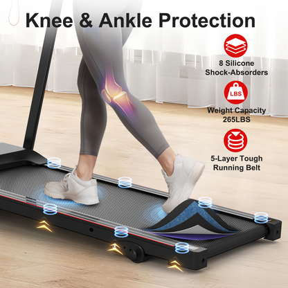 Folding Treadmill with Incline 2.5HP 12KM/H Electric Treadmill for Home Foldable, Bluetooth Music Cup Holder Heart Rate Sensor Walking Running Machine for Indoor Home Gym Exercise Fitness